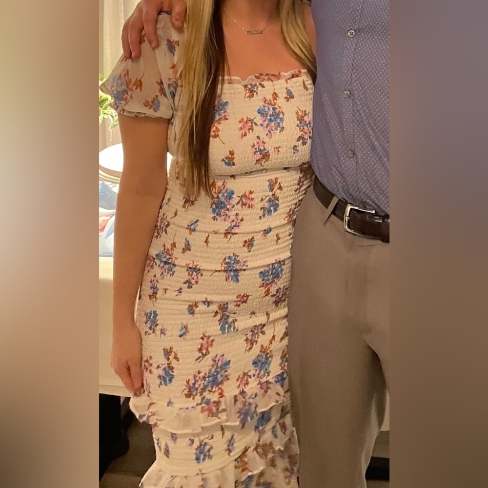 Floral smocked dress from A&F